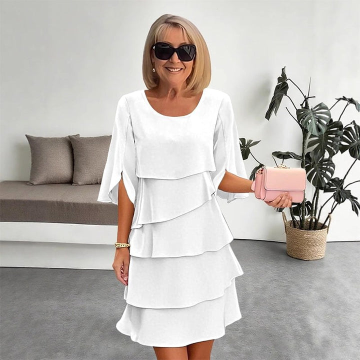 Madison | Women's Chic Puff Sleeve Layered Dress - image 12