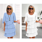 Madison | Women's Chic Puff Sleeve Layered Dress, Flattering Summer Dress for Holidays and Everyday Wear, Flattering Summer Dress for Holidays and Everyday Wear - image 15