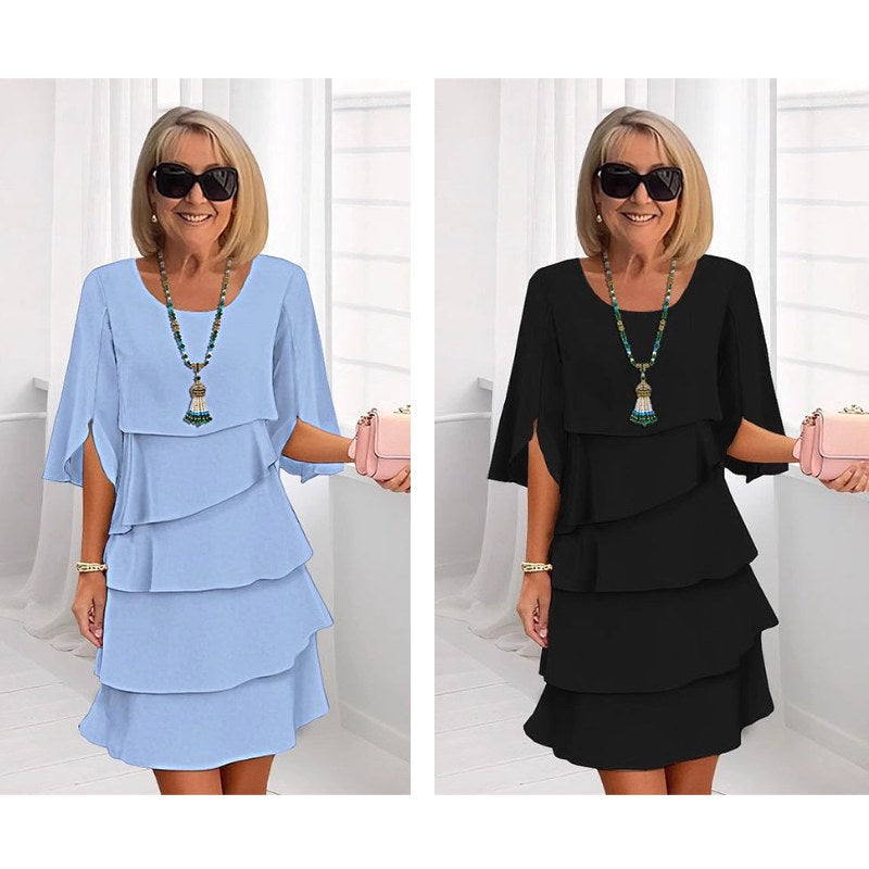 Madison | Women's Chic Puff Sleeve Layered Dress, Flattering Summer Dress for Holidays and Everyday Wear, Flattering Summer Dress for Holidays and Everyday Wear - image 16