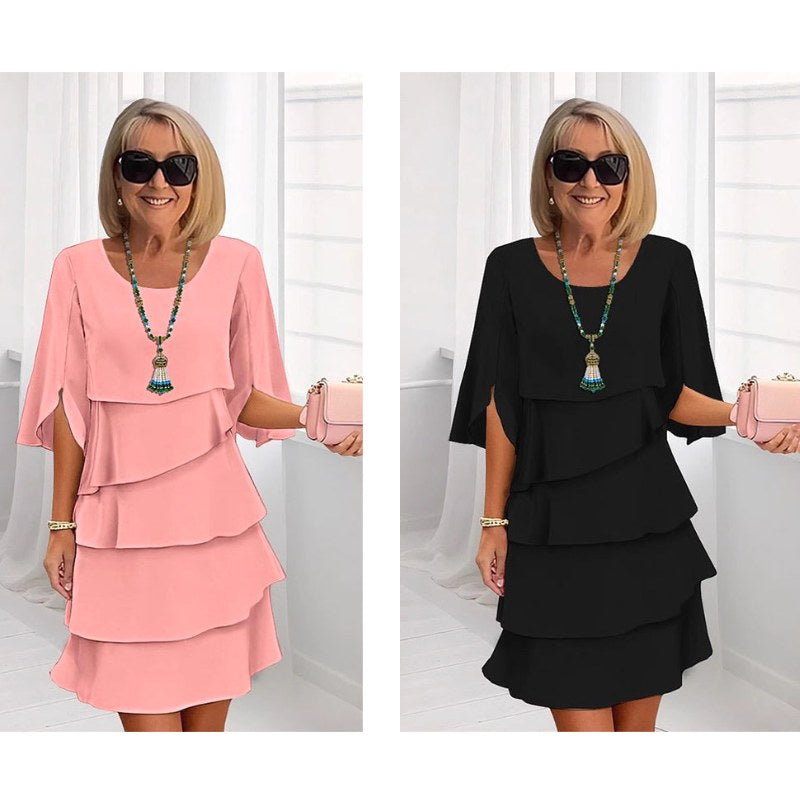Madison | Women's Chic Puff Sleeve Layered Dress, Flattering Summer Dress for Holidays and Everyday Wear, Flattering Summer Dress for Holidays and Everyday Wear - image 17