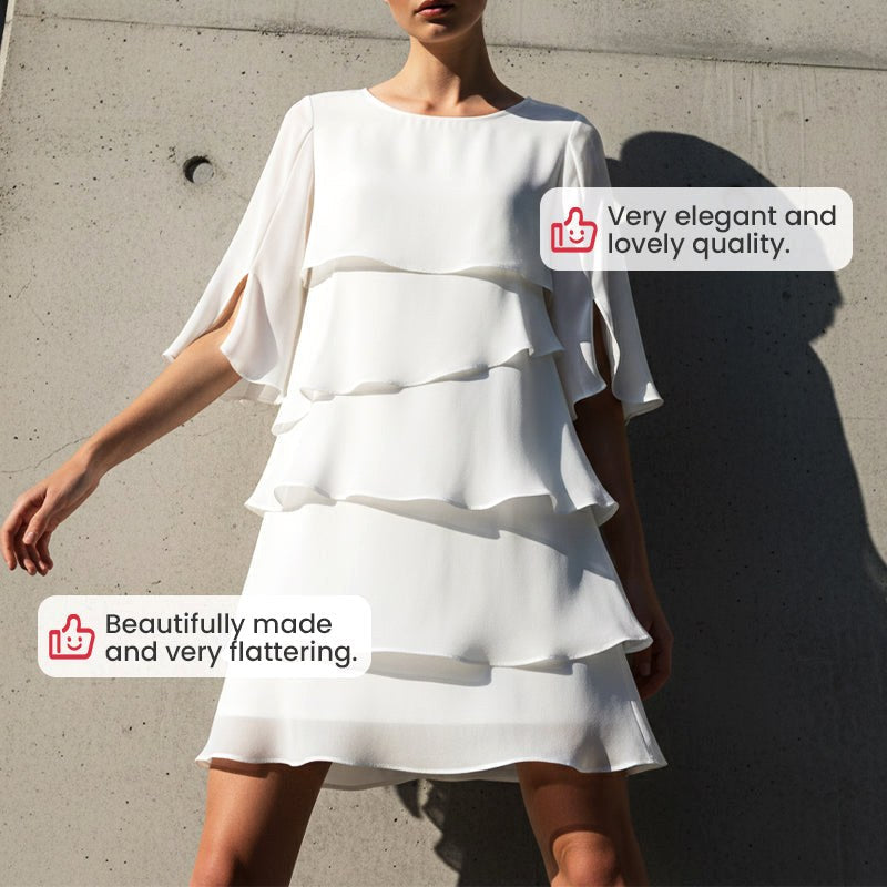 Madison | Women's Chic Puff Sleeve Layered Dress, Flattering Summer Dress for Holidays and Everyday Wear, Flattering Summer Dress for Holidays and Everyday Wear - image 4