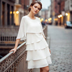 Madison | Women's Chic Puff Sleeve Layered Dress, Flattering Summer Dress for Holidays and Everyday Wear, Flattering Summer Dress for Holidays and Everyday Wear - image 8