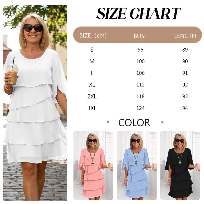Madison | Women's Chic Puff Sleeve Layered Dress, Flattering Summer Dress for Holidays and Everyday Wear, Flattering Summer Dress for Holidays and Everyday Wear - image 9