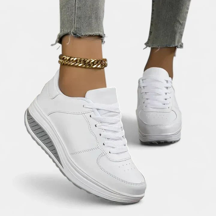 Madison | Women's Comfortable Everyday Trainers, Supportive Summer Footwear for Walking and Everyday Wear - White