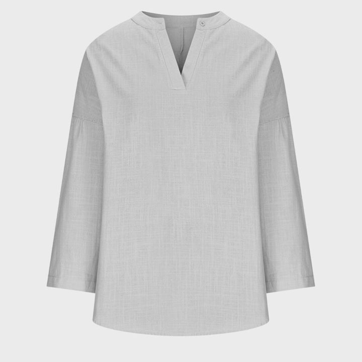Madison | Women's Flowy Linen Beach Shirt - image 7