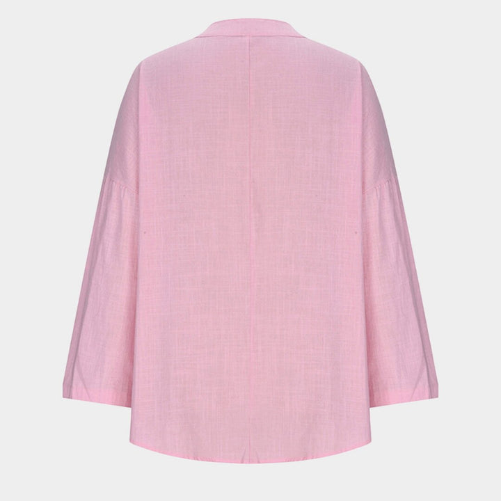 Madison | Women's Flowy Linen Beach Shirt - image 8