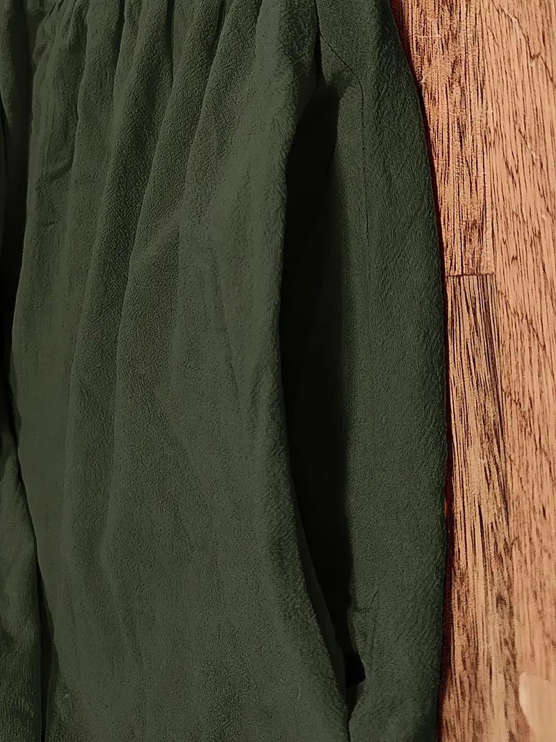 Madison | Women's Fluid Cotton Dress with Practical Pockets, Everyday Midi Dress | The Shrader Sisters