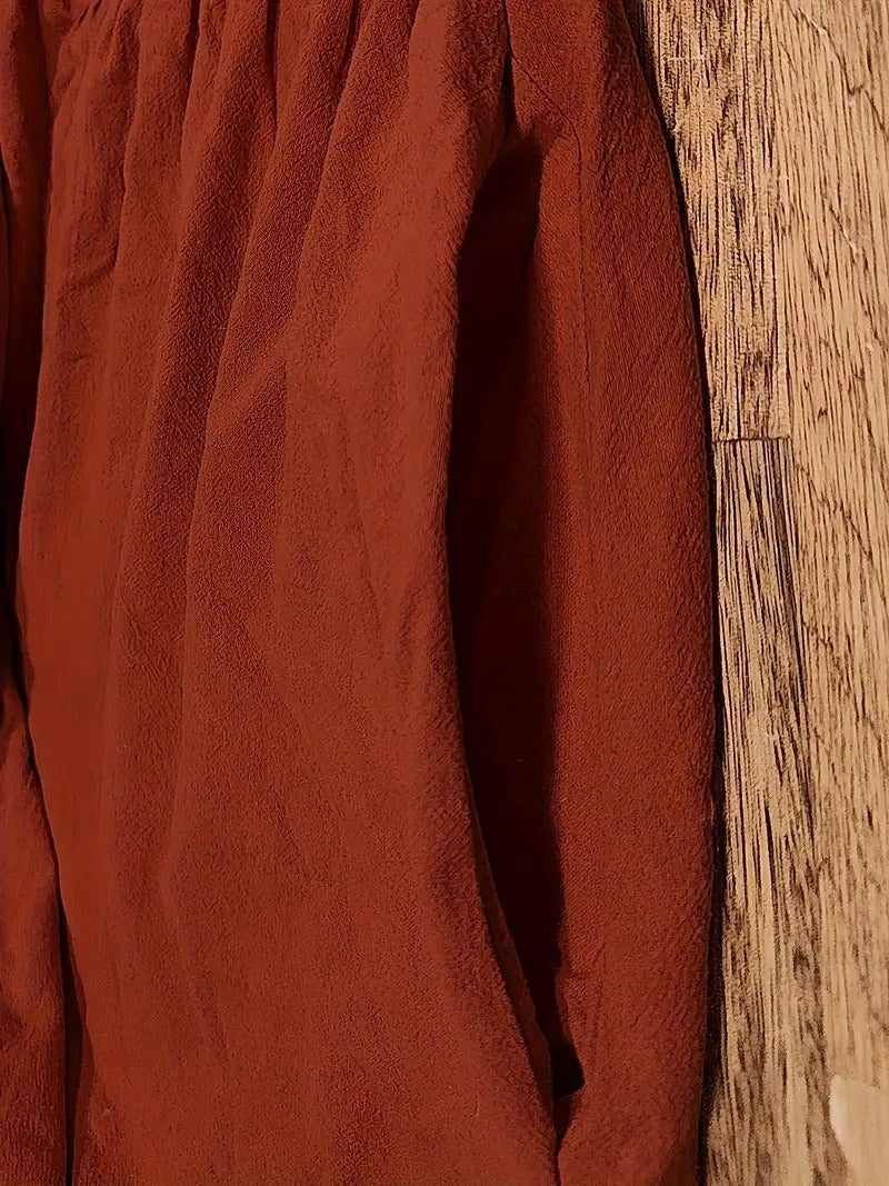 Madison | Women's Fluid Cotton Dress with Practical Pockets, Everyday Midi Dress | The Shrader Sisters