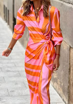 Madison | Women's Printed Waist-Cinching Shirt Dress, Flattering Summer Dress for Holidays and Everyday Wear, Flattering Summer Dress for Holidays and Everyday Wear - image 8
