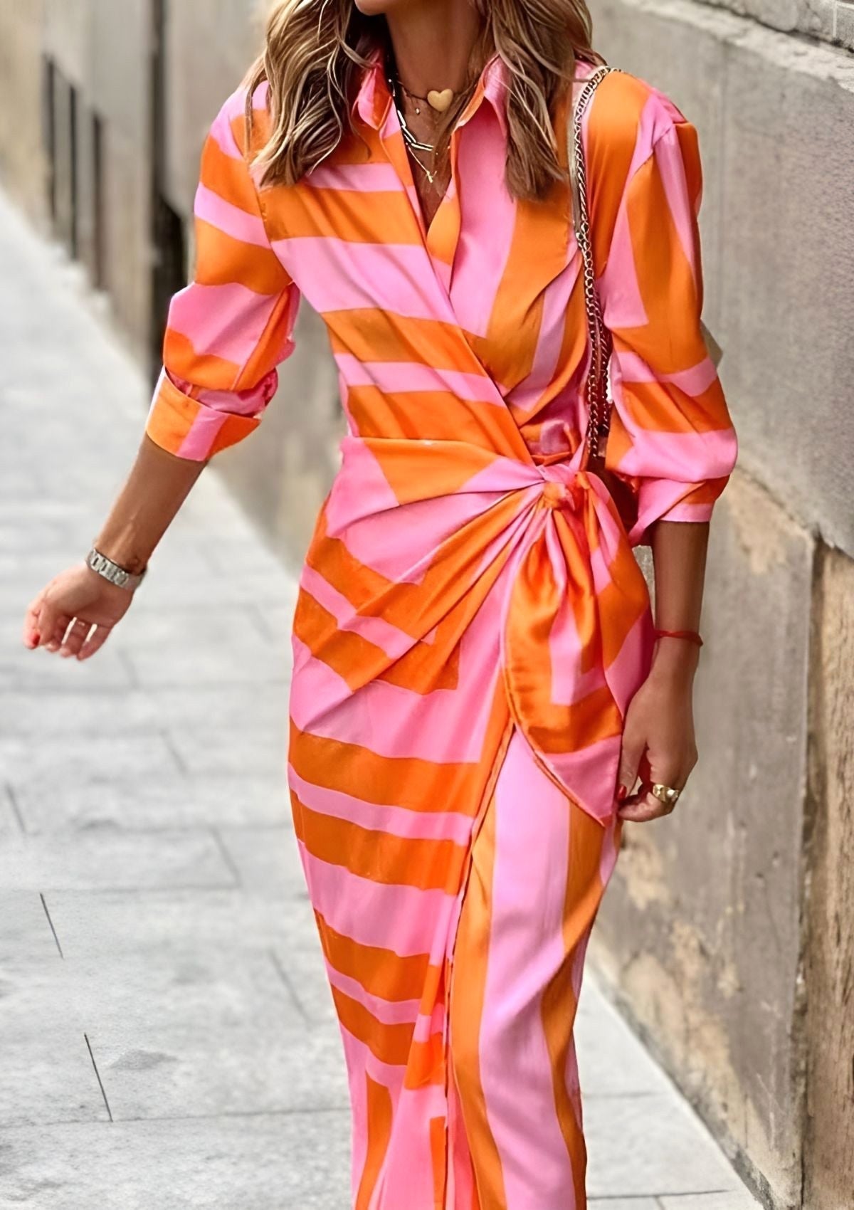 Madison | Women's Printed Waist-Cinching Shirt Dress, Flattering Summer Dress for Holidays and Everyday Wear, Flattering Summer Dress for Holidays and Everyday Wear - image 8