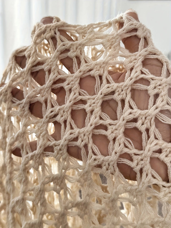 Maren | Women's Open-Front Crochet Knit Cardigan - image 7