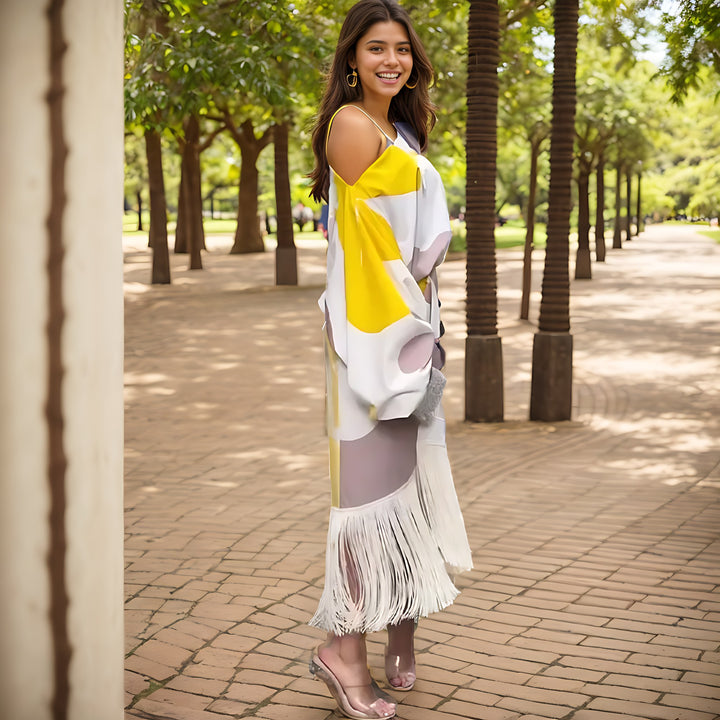 Mariska | Women's One Shoulder Midi Dress - image 4