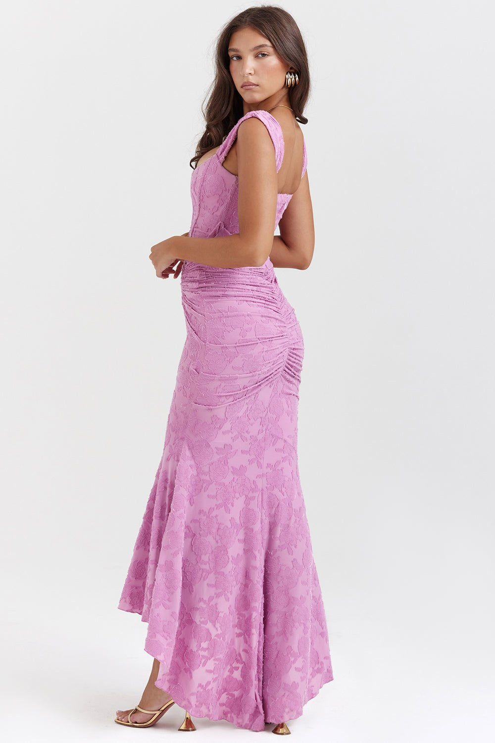 Marlo | Women's Lace-Detail Evening Dress, Fitted Occasion Dress | The Shrader Sisters