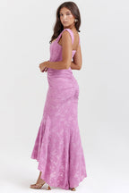 Marlo | Women's Lace-Detail Evening Dress, Fitted Occasion Dress | The Shrader Sisters