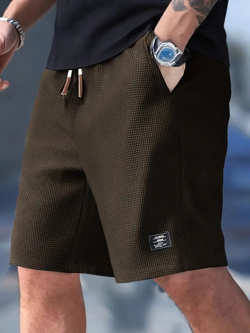 Mason | Men's Relaxed-Fit Shorts, Polyester Blend Summer Shorts | The Shrader Sisters | White