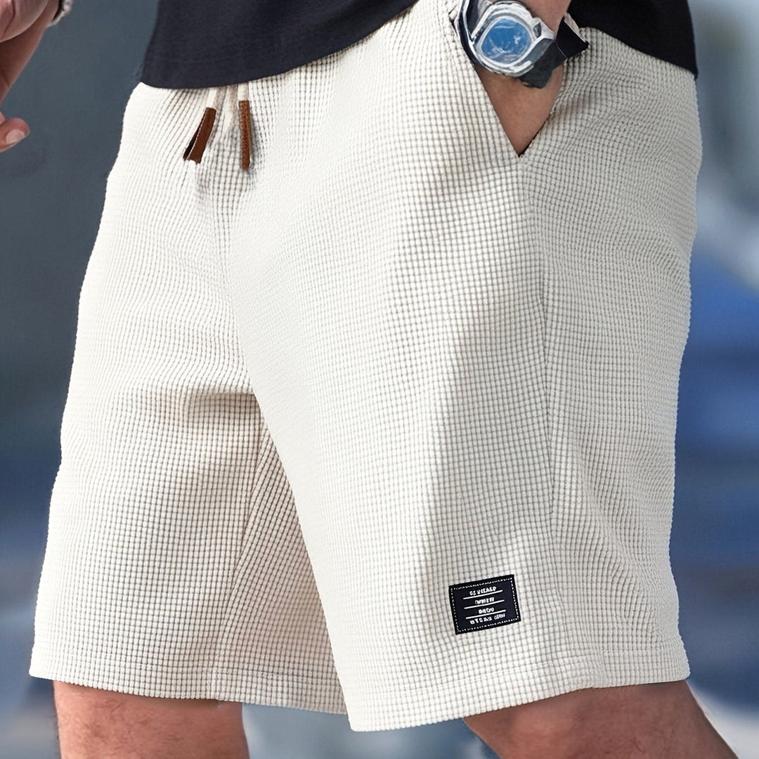 Mason | Men's Relaxed-Fit Shorts, Polyester Blend Summer Shorts | The Shrader Sisters | Black