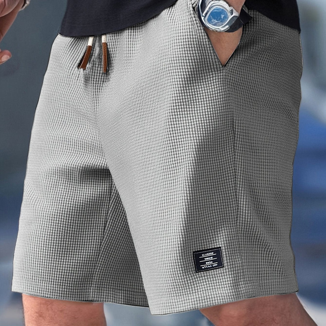 Mason | Men's Relaxed-Fit Shorts, Polyester Blend Summer Shorts | The Shrader Sisters | Navy Blue