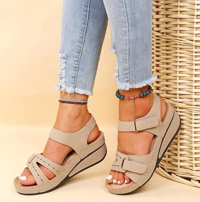 Matilda | Women's Orthopaedic Slip-On Sandals, Supportive Walking Sandals | The Shrader Sisters