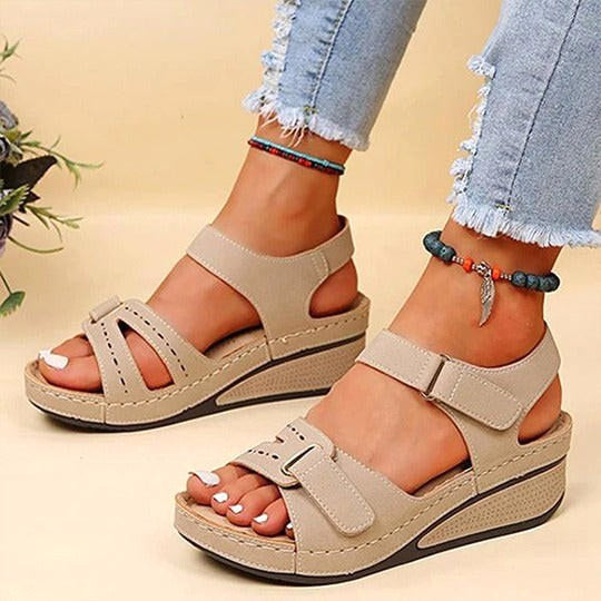 Matilda | Women's Orthopaedic Slip-On Sandals, Supportive Walking Sandals | The Shrader Sisters