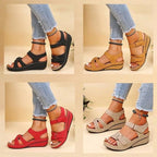 Matilda | Women's Orthopaedic Slip-On Sandals, Supportive Walking Sandals | The Shrader Sisters