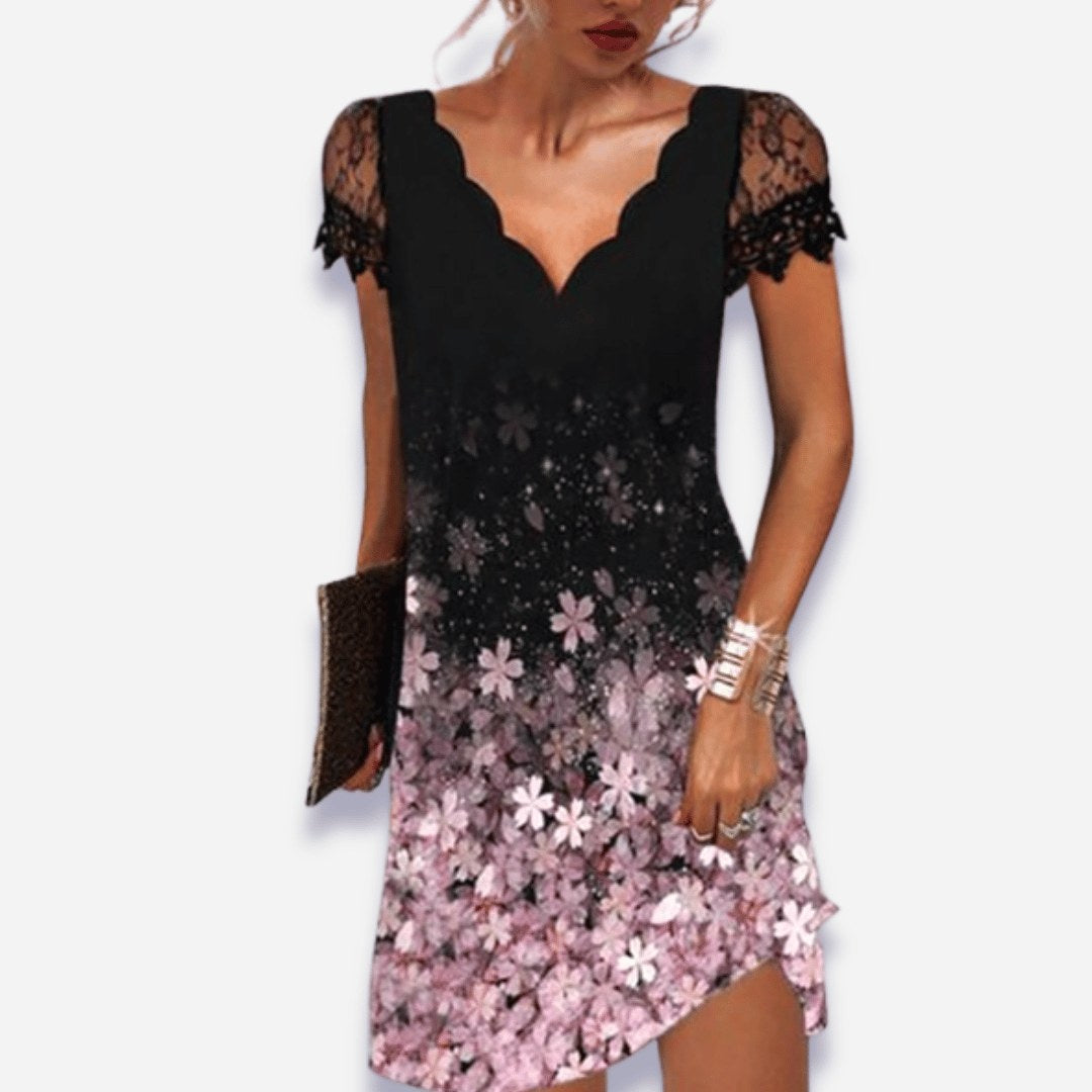Melissa | Women's Tummy Control Evening Dress, Flowy Summer Occasionwear for Holidays and Special Events, Flowy Summer Occasionwear for Holidays and Special Events - Pink