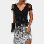 Melissa | Women's Tummy Control Evening Dress, Flowy Summer Occasionwear for Holidays and Special Events, Flowy Summer Occasionwear for Holidays and Special Events - Silver
