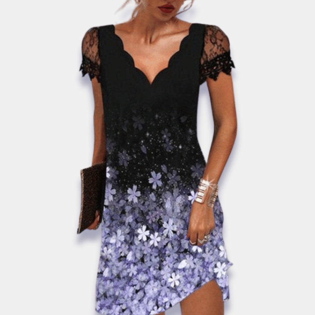 Melissa | Women's Tummy Control Evening Dress, Flowy Summer Occasionwear for Holidays and Special Events, Flowy Summer Occasionwear for Holidays and Special Events - Purple