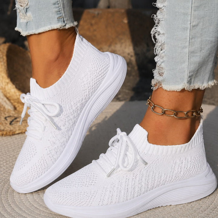 Mikayla | Women's Orthopedic Trainers, Supportive Everyday Trainers | The Shrader Sisters | White