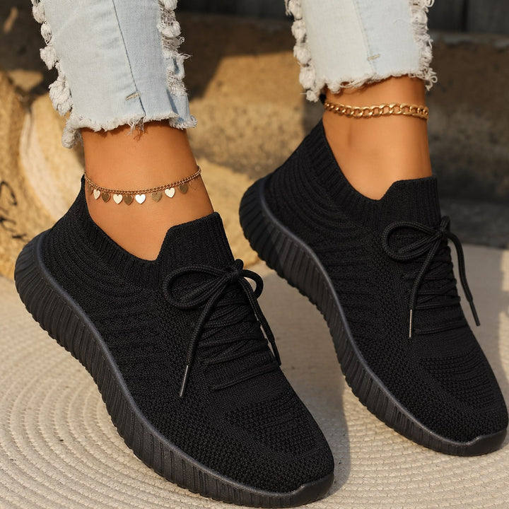 Mikayla | Women's Orthopedic Trainers, Supportive Everyday Trainers | The Shrader Sisters | Black