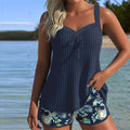Mikayla | Women's Soft Tankini Top, Bohemian Beach Swimwear | The Shrader Sisters