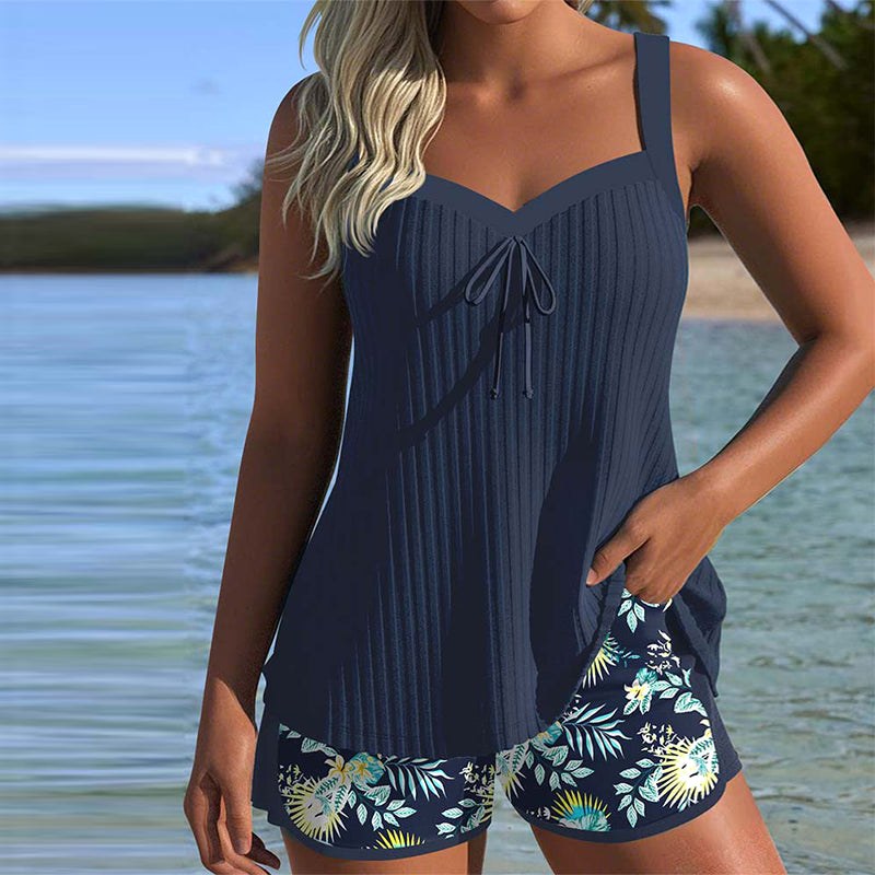Mikayla | Women's Soft Tankini Top, Bohemian Beach Swimwear | The Shrader Sisters