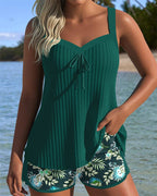 Mikayla | Women's Soft Tankini Top, Bohemian Beach Swimwear | The Shrader Sisters