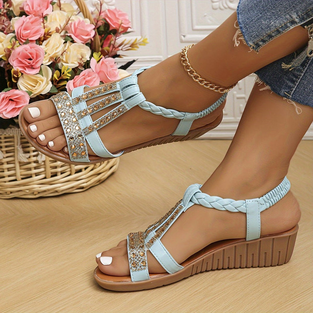 Mira | Women's T-Strap Wedge Orthopedic Sandals - image 15