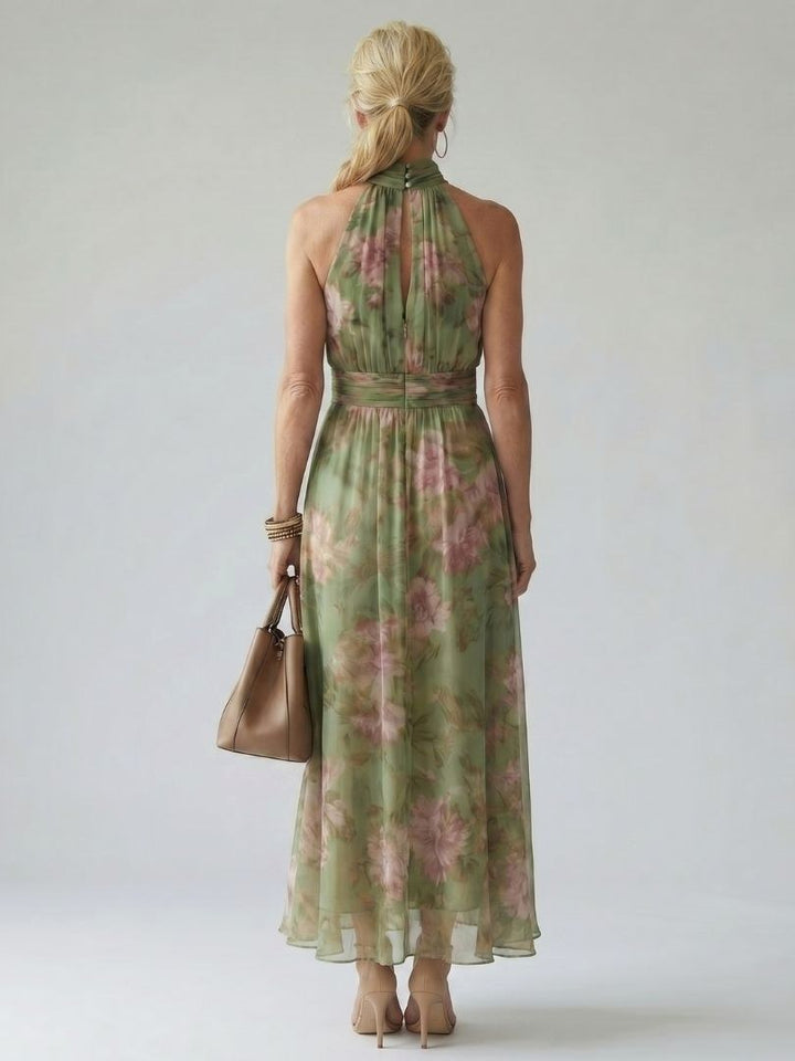 Mirelle | Women's Halter Gathered Midi Dress - image 4
