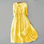Morgan | Women's Casual Everyday Dress, Flattering Summer Dress for Holidays and Everyday Wear, Flattering Summer Dress for Holidays and Everyday Wear - Yellow