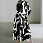 Naomi | Women's Collared Wrap Maxi Dress, Front Wrap Evening Dress | The Shrader Sisters | White Flower