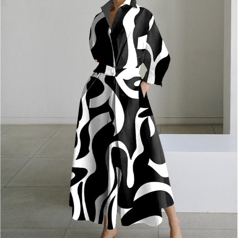 Naomi | Women's Collared Wrap Maxi Dress, Front Wrap Evening Dress | The Shrader Sisters | White Flower