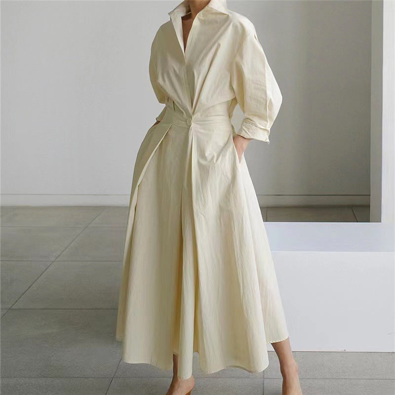 Naomi | Women's Collared Wrap Maxi Dress, Front Wrap Evening Dress | The Shrader Sisters