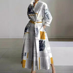 Naomi | Women's Collared Wrap Maxi Dress, Front Wrap Evening Dress | The Shrader Sisters