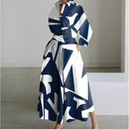 Naomi | Women's Collared Wrap Maxi Dress, Front Wrap Evening Dress | The Shrader Sisters | Rainbow Polka