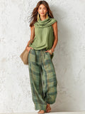 Narelle | Women's Relaxed Two-Piece Set, Wide-Leg Blouse and Trousers | The Shrader Sisters