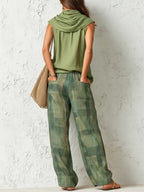 Narelle | Women's Relaxed Two-Piece Set, Wide-Leg Blouse and Trousers | The Shrader Sisters