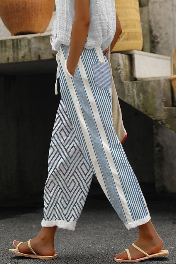 Natalie | Women's Fitted Tapered Trousers, Comfortable Summer Trousers for Travel and Everyday Wear, Comfortable Summer Trousers for Travel and Everyday Wear - Stile 2