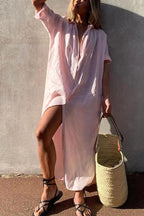 Natalie | Women's Lightweight Beach Shirt Dress, Lightweight Summer Dress for Holidays and Resort Wear, Lightweight Summer Dress for Holidays and Resort Wear - image 4