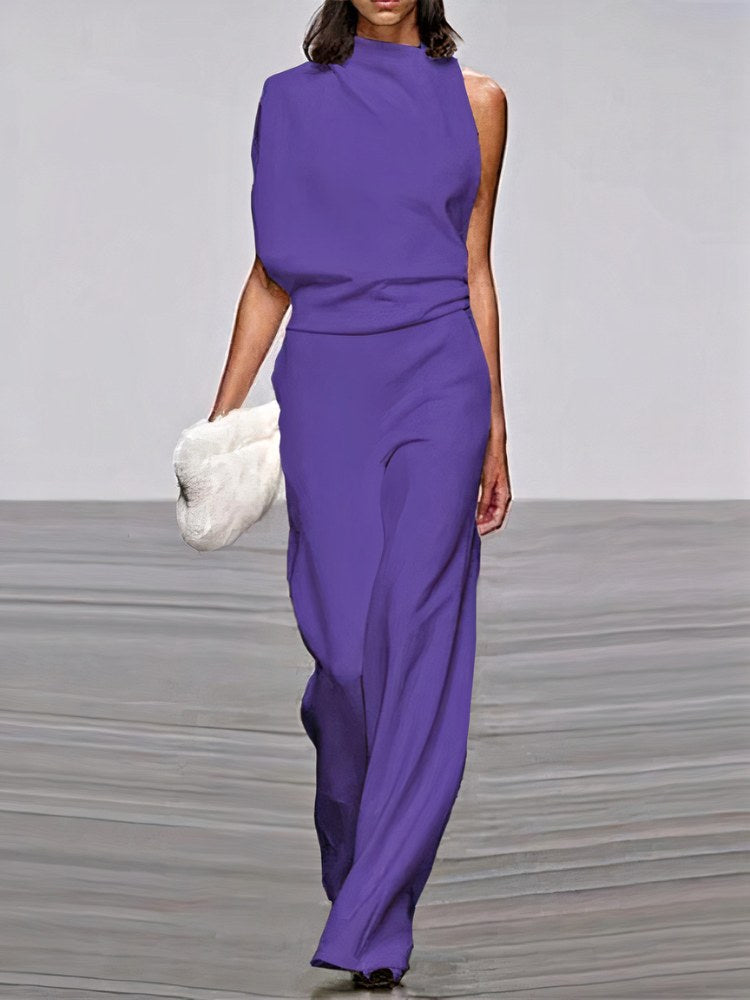 Natalie | Women's Wide-Leg Modern Jumpsuit, Lightweight Summer Outfit for Holidays and Casual Wear, Lightweight Summer Outfit for Holidays and Casual Wear - image 3