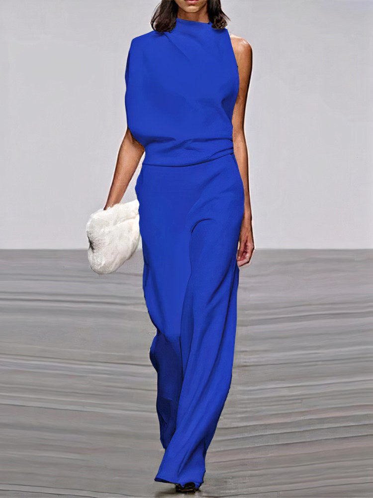 Natalie | Women's Wide-Leg Modern Jumpsuit, Lightweight Summer Outfit for Holidays and Casual Wear, Lightweight Summer Outfit for Holidays and Casual Wear - image 4