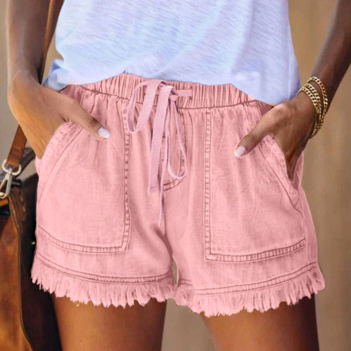 Oakley | Women's Stretch Denim Shorts - Pink