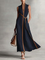 Olivia | Women's Lightweight Linen Breeze Dress, Flattering Summer Dress for Holidays and Everyday Wear, Flattering Summer Dress for Holidays and Everyday Wear - image 1