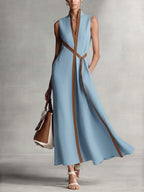 Olivia | Women's Lightweight Linen Breeze Dress, Flattering Summer Dress for Holidays and Everyday Wear, Flattering Summer Dress for Holidays and Everyday Wear - image 3