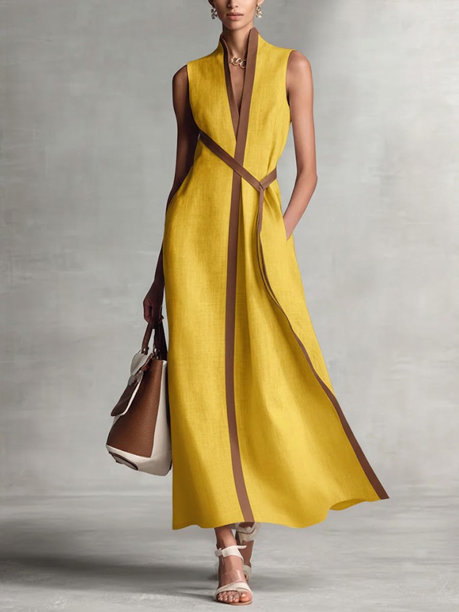Olivia | Women's Lightweight Linen Breeze Dress, Flattering Summer Dress for Holidays and Everyday Wear, Flattering Summer Dress for Holidays and Everyday Wear - image 4